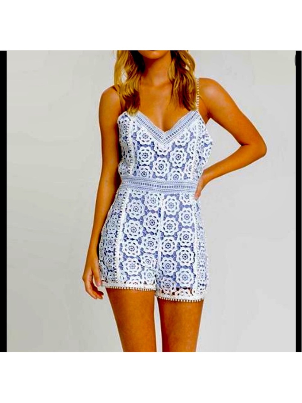Endless Rose White Crochet Lace Mini Dress